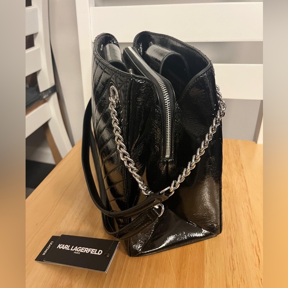 Karl Lagerfeld Black Quilted Bag - Picture 3 of 6